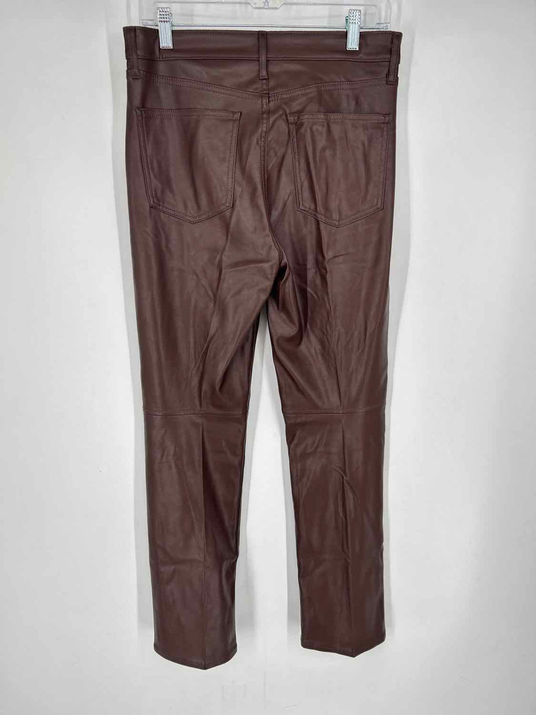 Gap Size 8 Dark Brown Faux Leather Pants