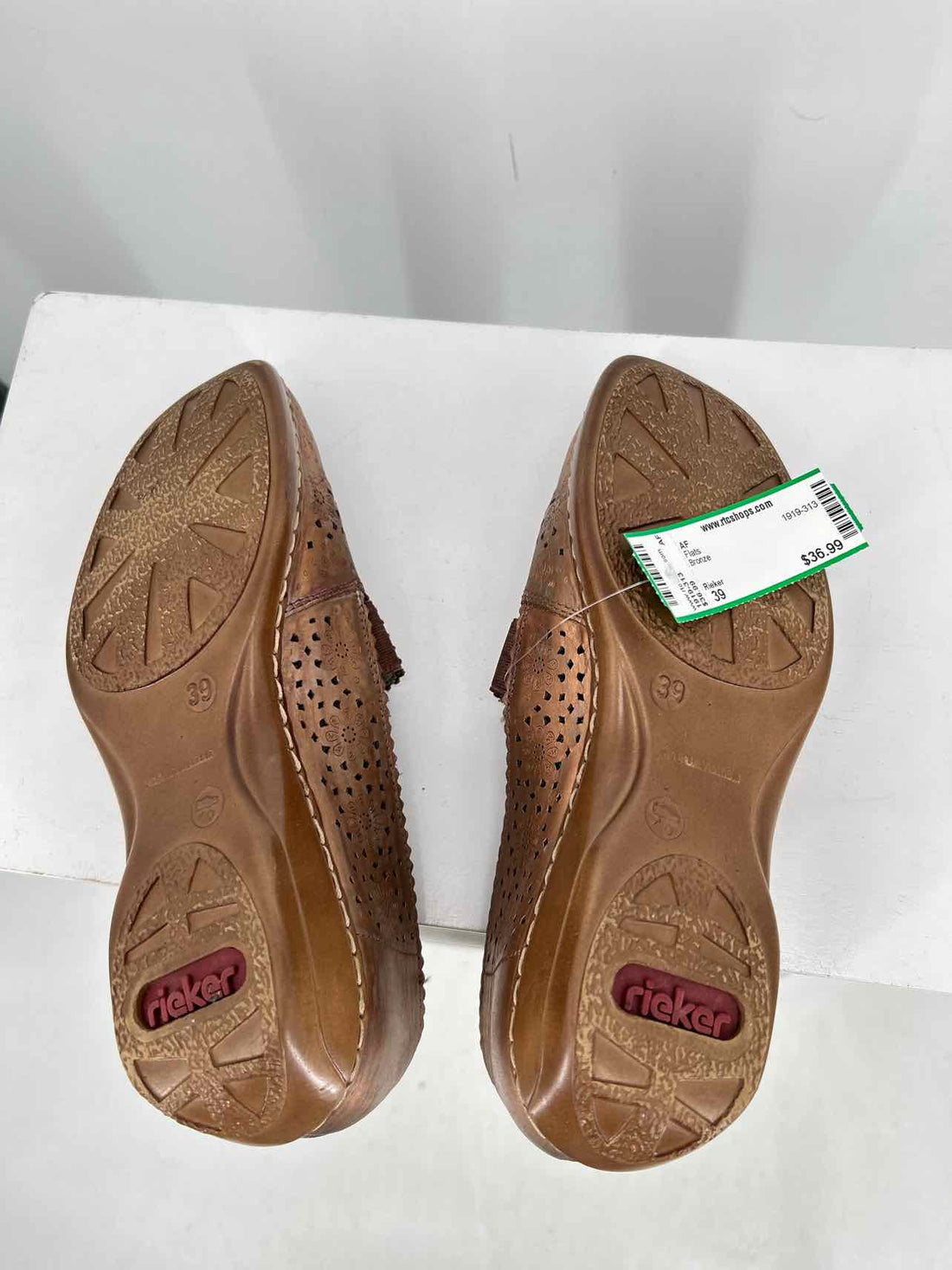 Rieker Women Size 39 Bronze Flats