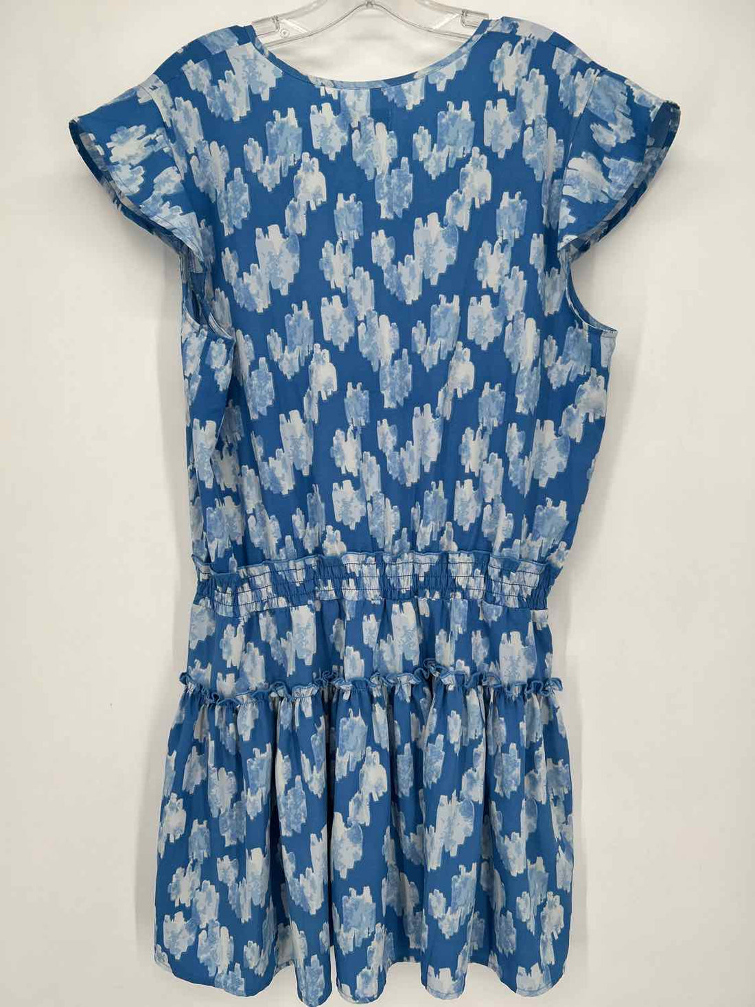 Mud Pie Size L Blue & White Dress