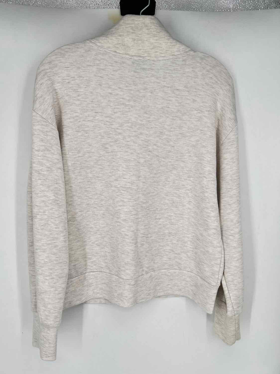 Elie Tahari Size S Heathered White Sweatshirt