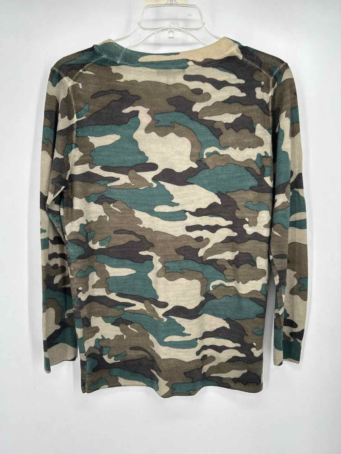 J Crew Size M Camo Merino Wool Sweater