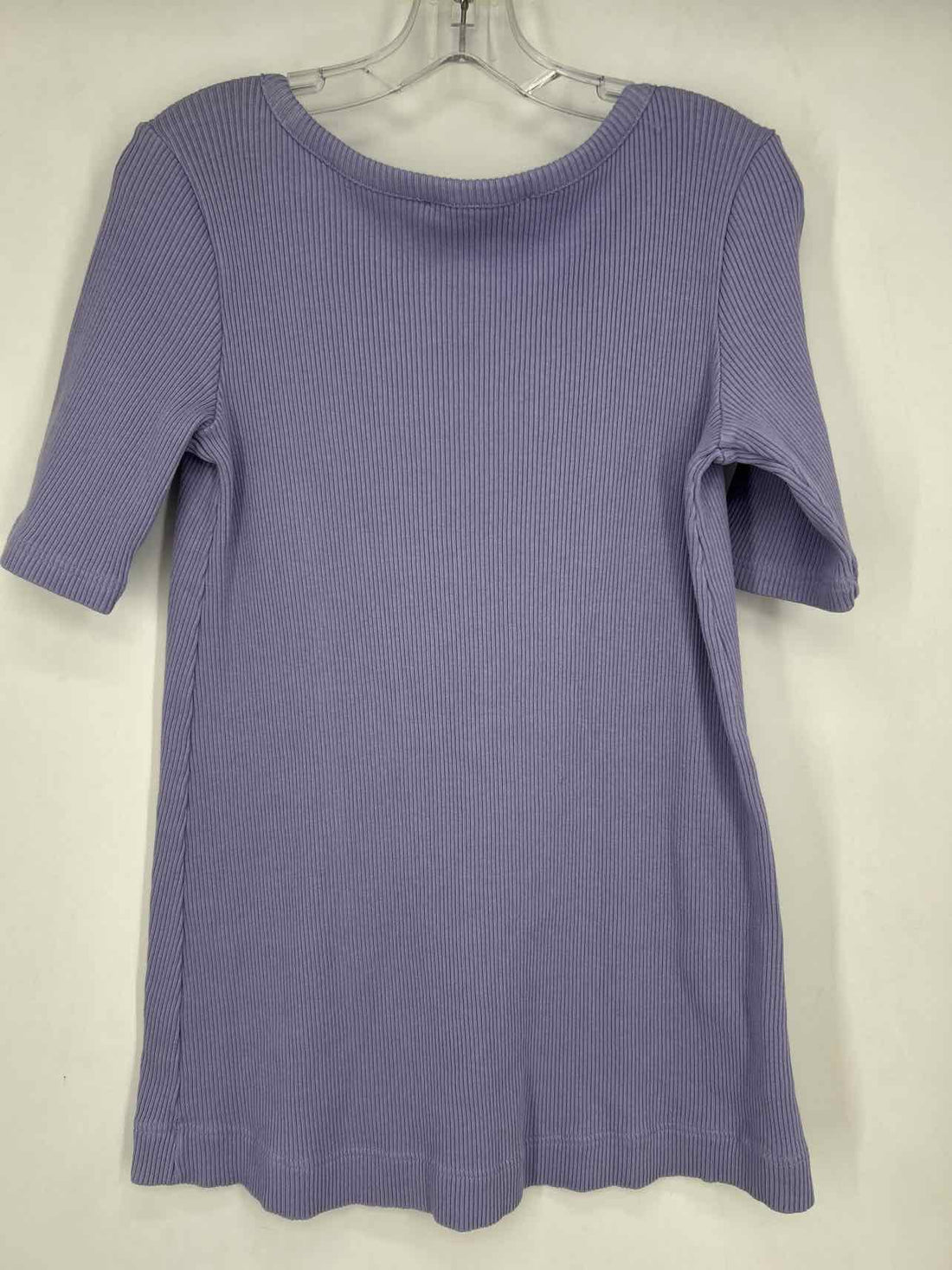 FP Beach Size L Light Purple Ribbed Short Sleeve