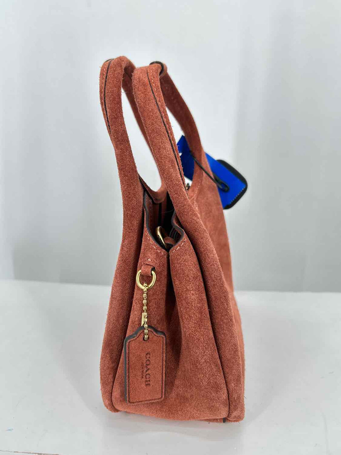 Coach Reddish Brown Suede Purse