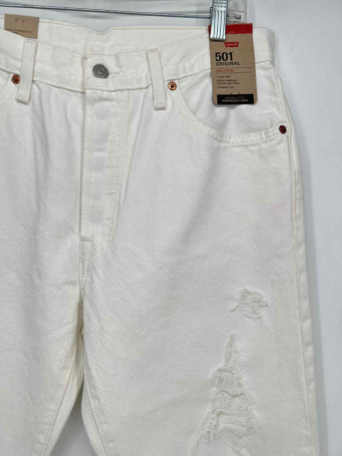 Levis Size 31 White NWT 501 Jeans