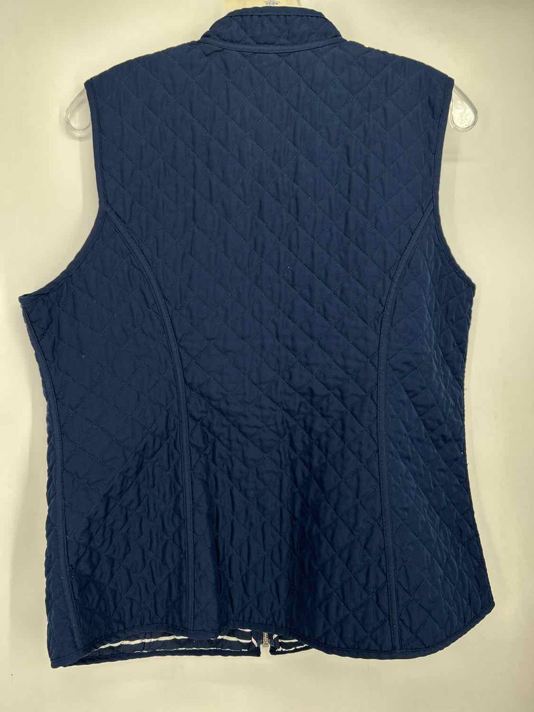 Chicos Size 2(L) Navy Reversible Vest