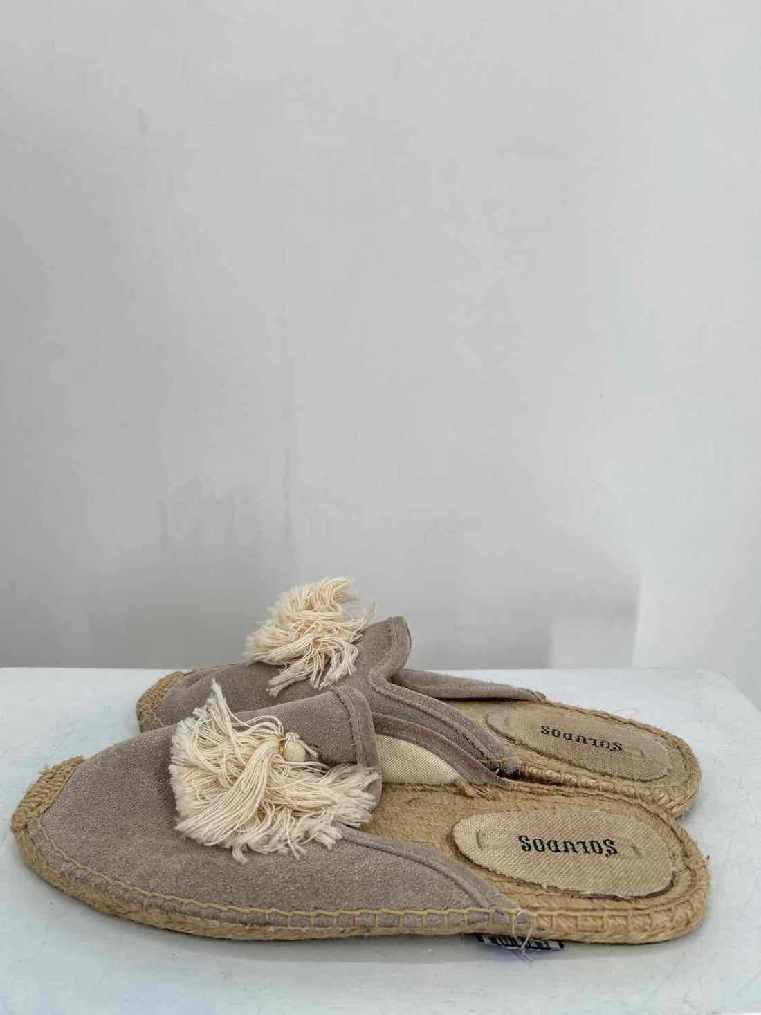 Soludos Women Size 8 Light Gray Mules