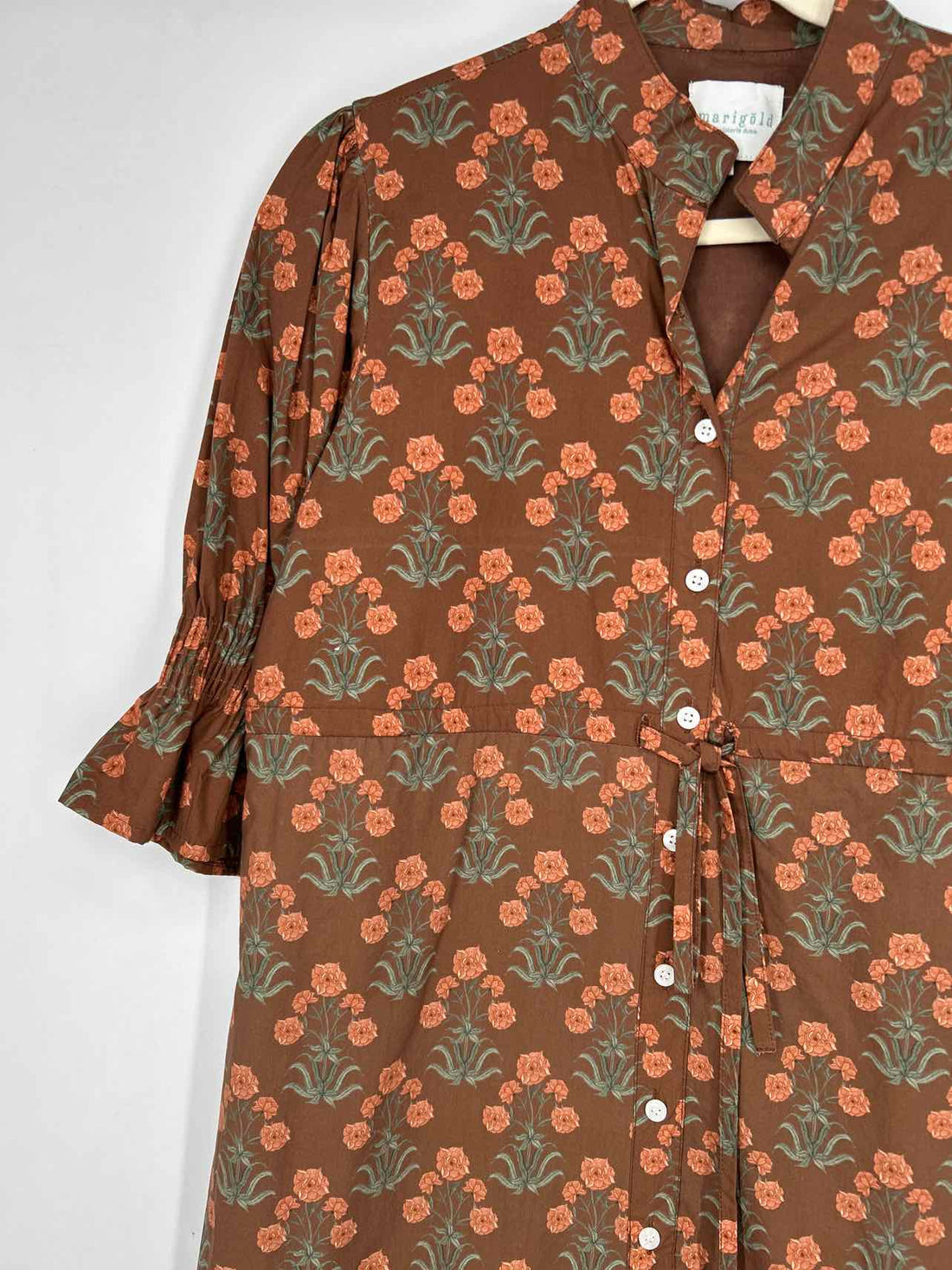 Marigold by Victoria Dunn S Brown & Pink Floral New Boutique Dress