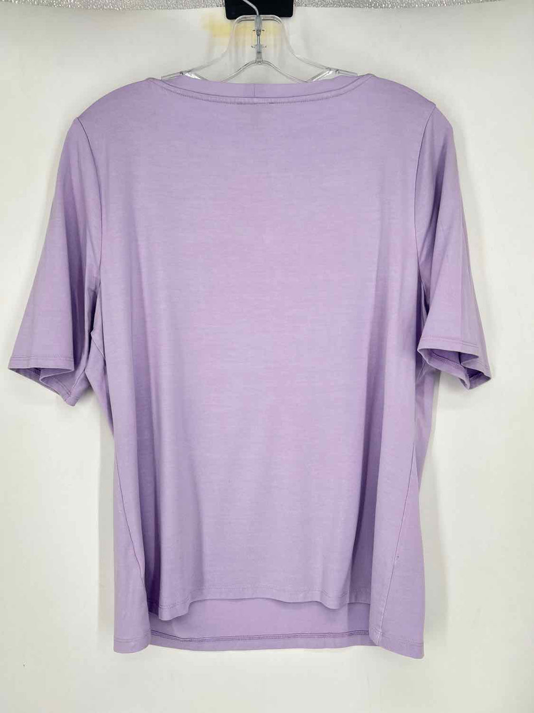 Talbots Size XL Light Purple Short Sleeve