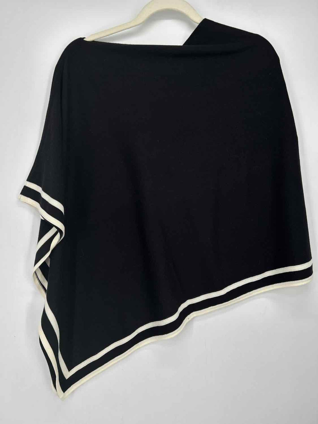 Talbots Size XS Black & White Poncho