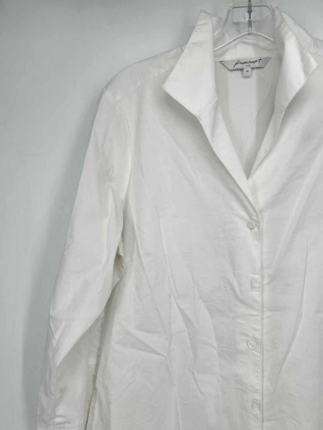 Foxcroft Size 14 White Long Sleeve