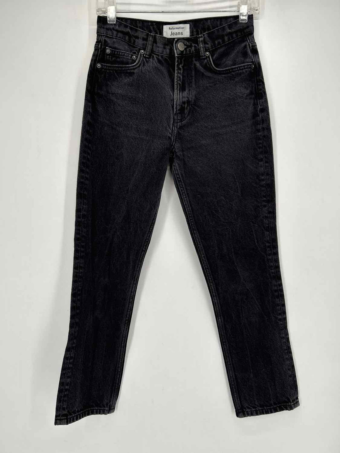 Reformation Size 25 Washed Black Jeans