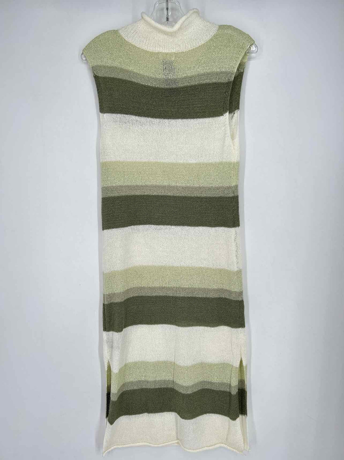 POL Size S Green Stripe Dress