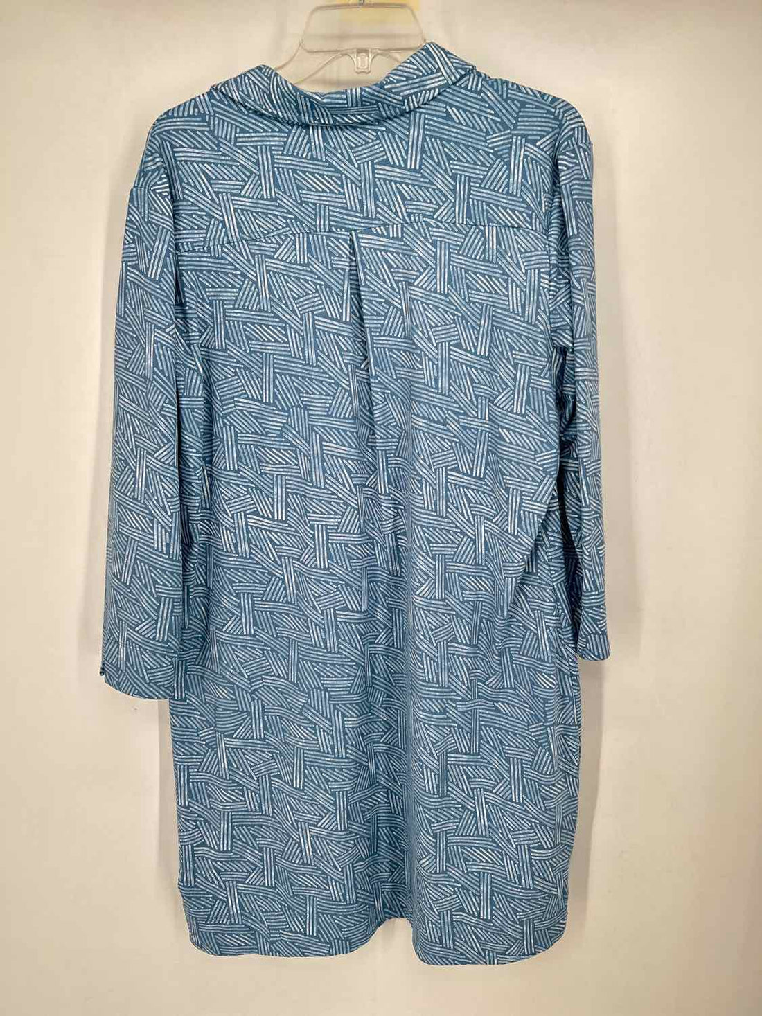 Southern Tide Size XL Blue Print Long Sleeve Dress