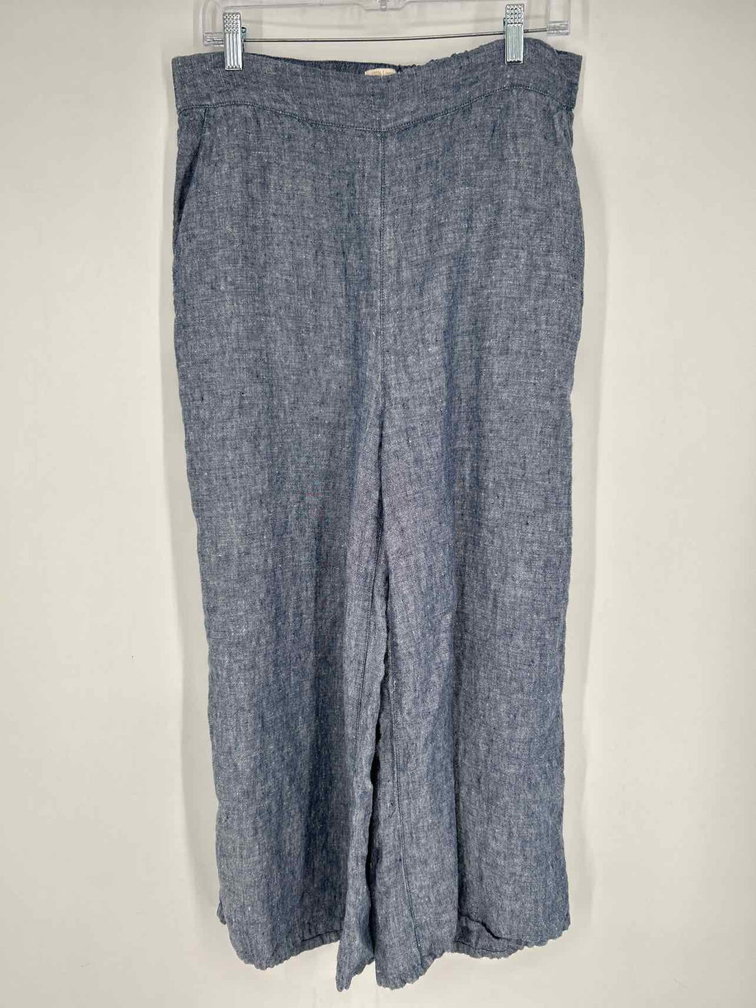 Catherine Malandrino Size L Navy Linen Pants