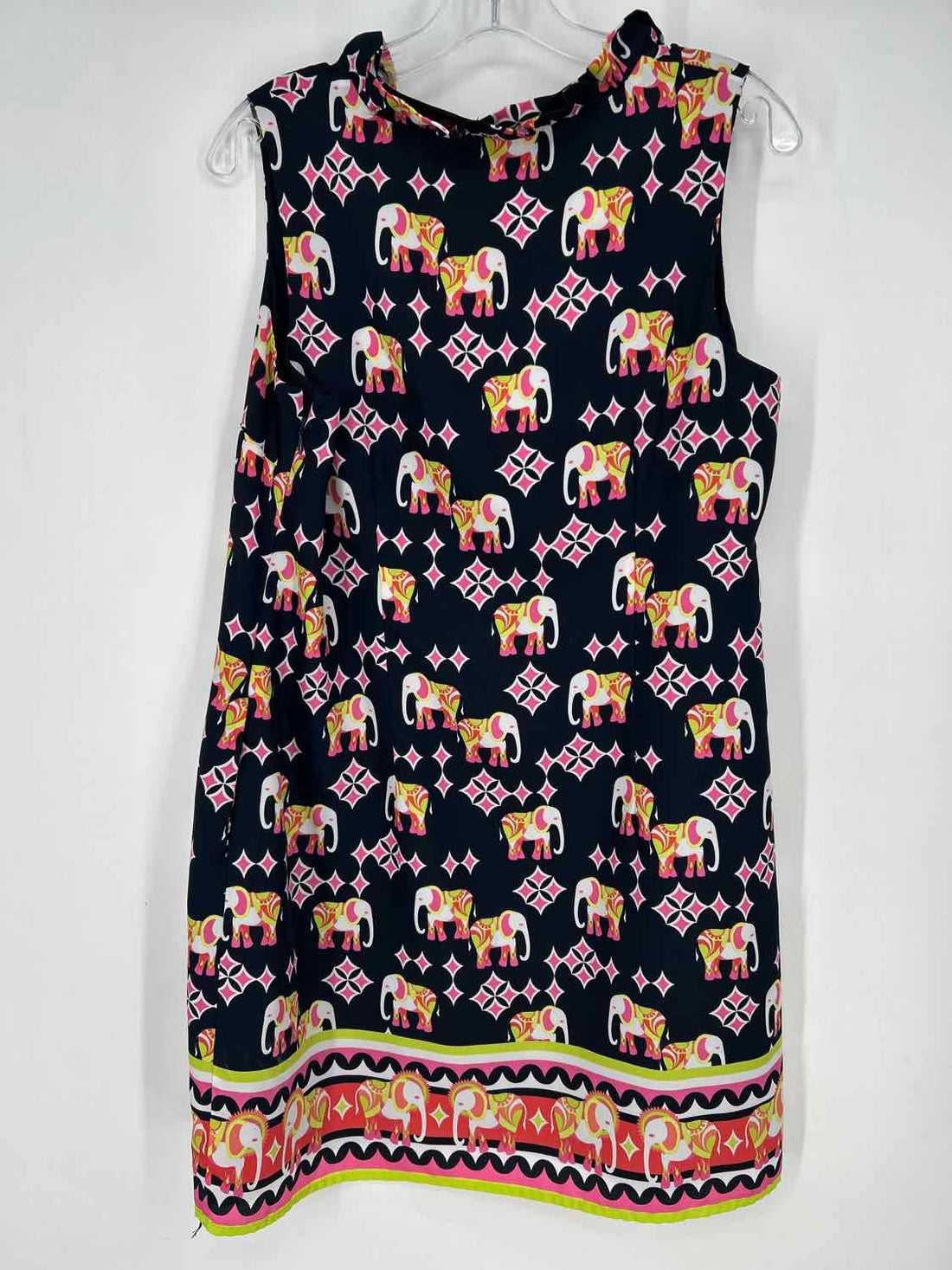 Crown & Ivy Size 10 Navy Print Sleeveless Dress