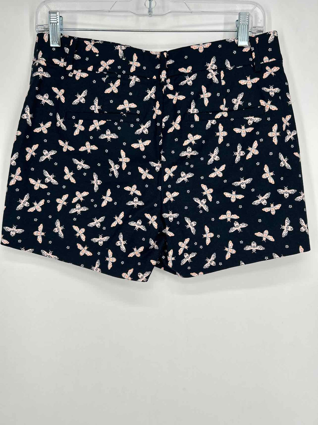 Loft Size 0 Navy & Pink Print Shorts