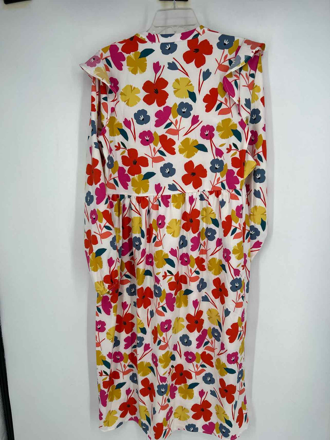 Michelle Mcdowell Size S White Floral Long Sleeve Dress