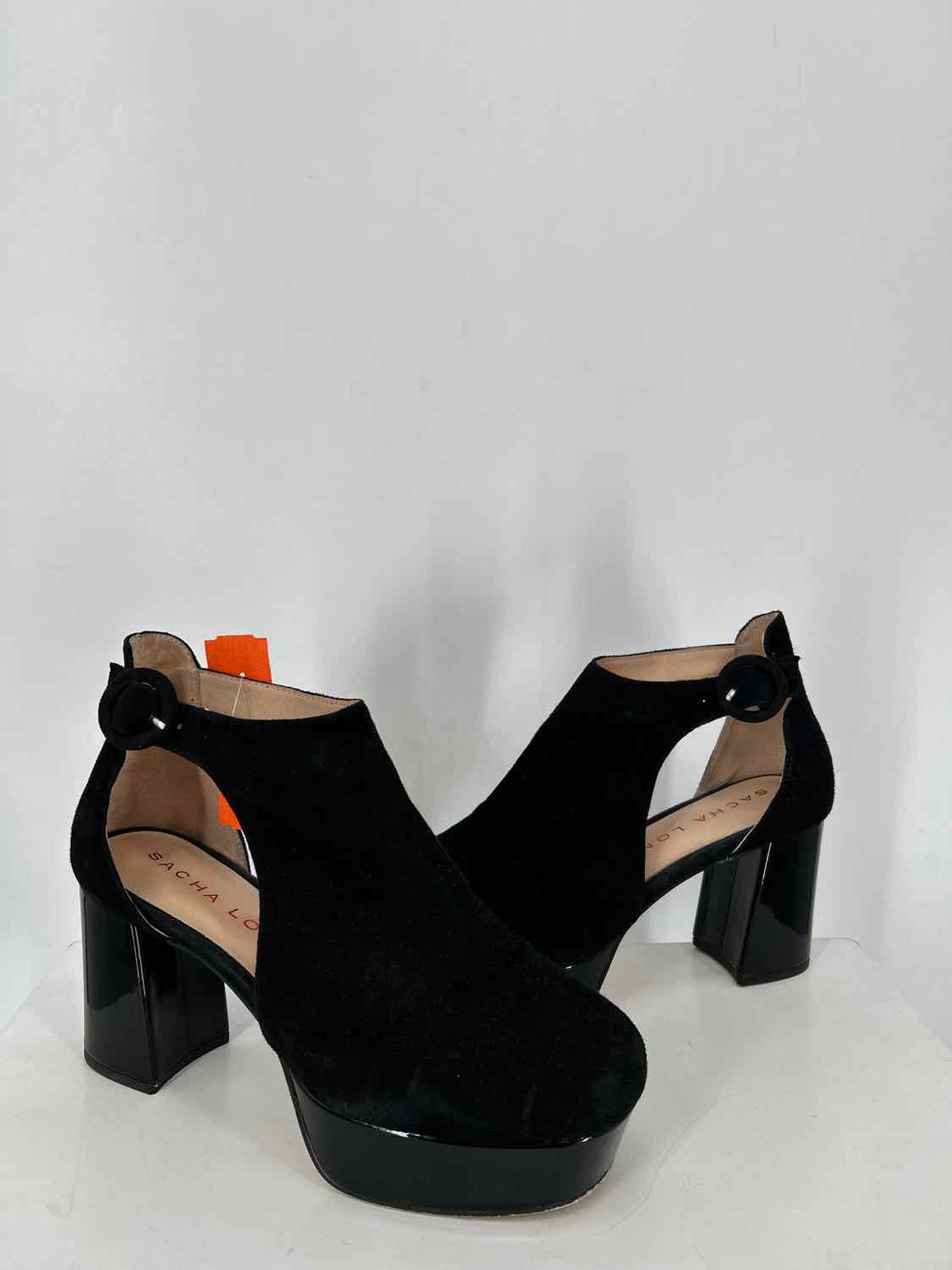 Sacha London Women Size 8 Black Genuine Suede Heels