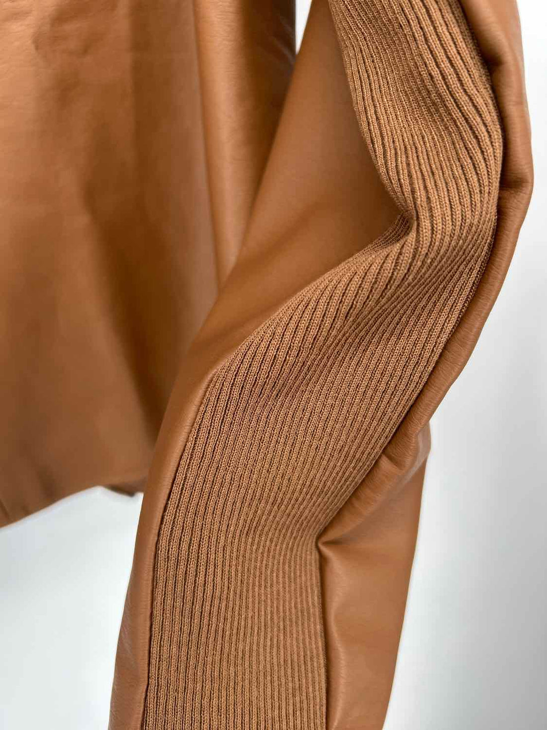 BB Dakota Size M Brown Faux Leather Jacket