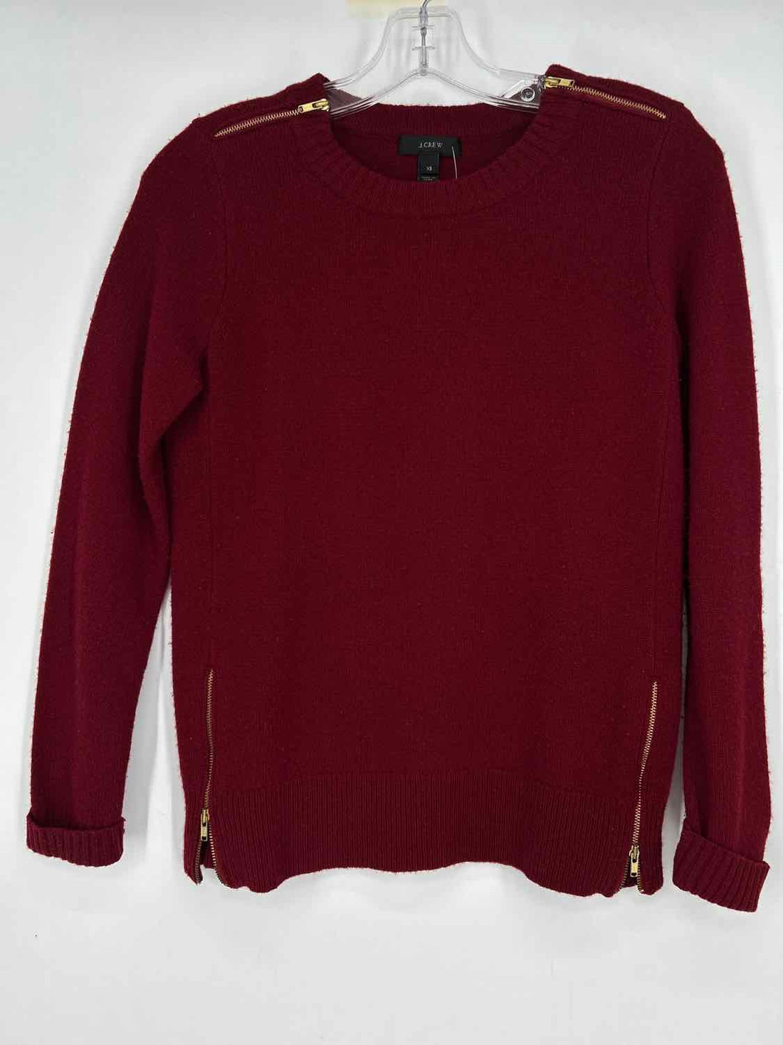 J Crew Size XS Red Wool Sweater