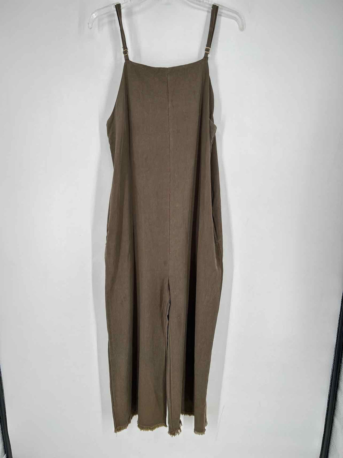 Mumu Blue Size S Dark Olive Sleeveless Jumpsuit