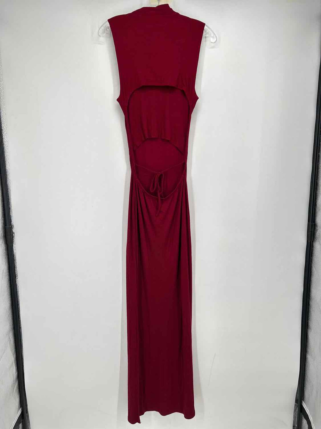 L Space Size M Maroon Sleeveless Maxi