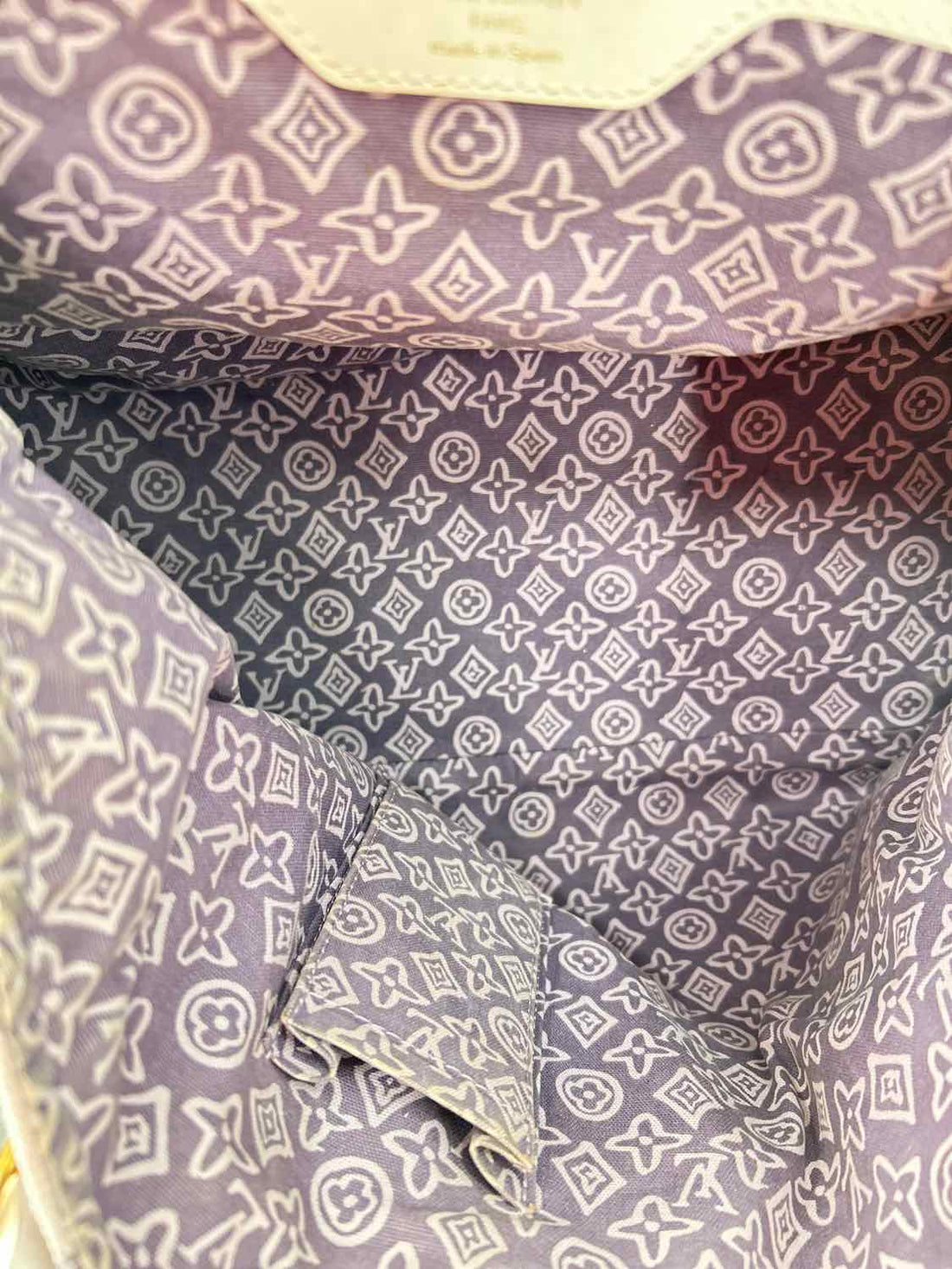 Louis Vuitton Tahitienne Cabas PM Purple Canvas Vintage