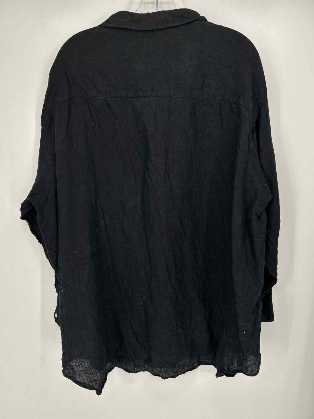 Eileen Fisher Size OS Black Linen Long Sleeve