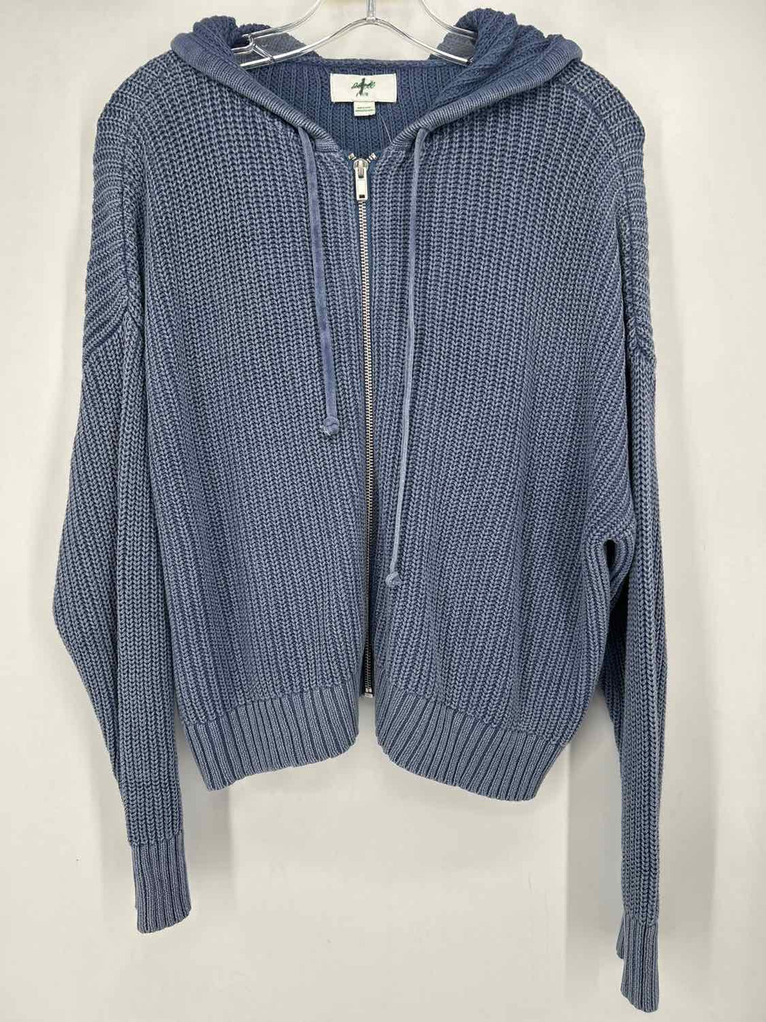 Aerie Size M Dusty Blue Knit Hoodie