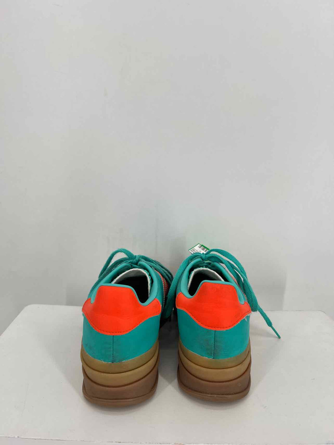 Adidas Women Size 7.5 Teal & Orange Sneakers
