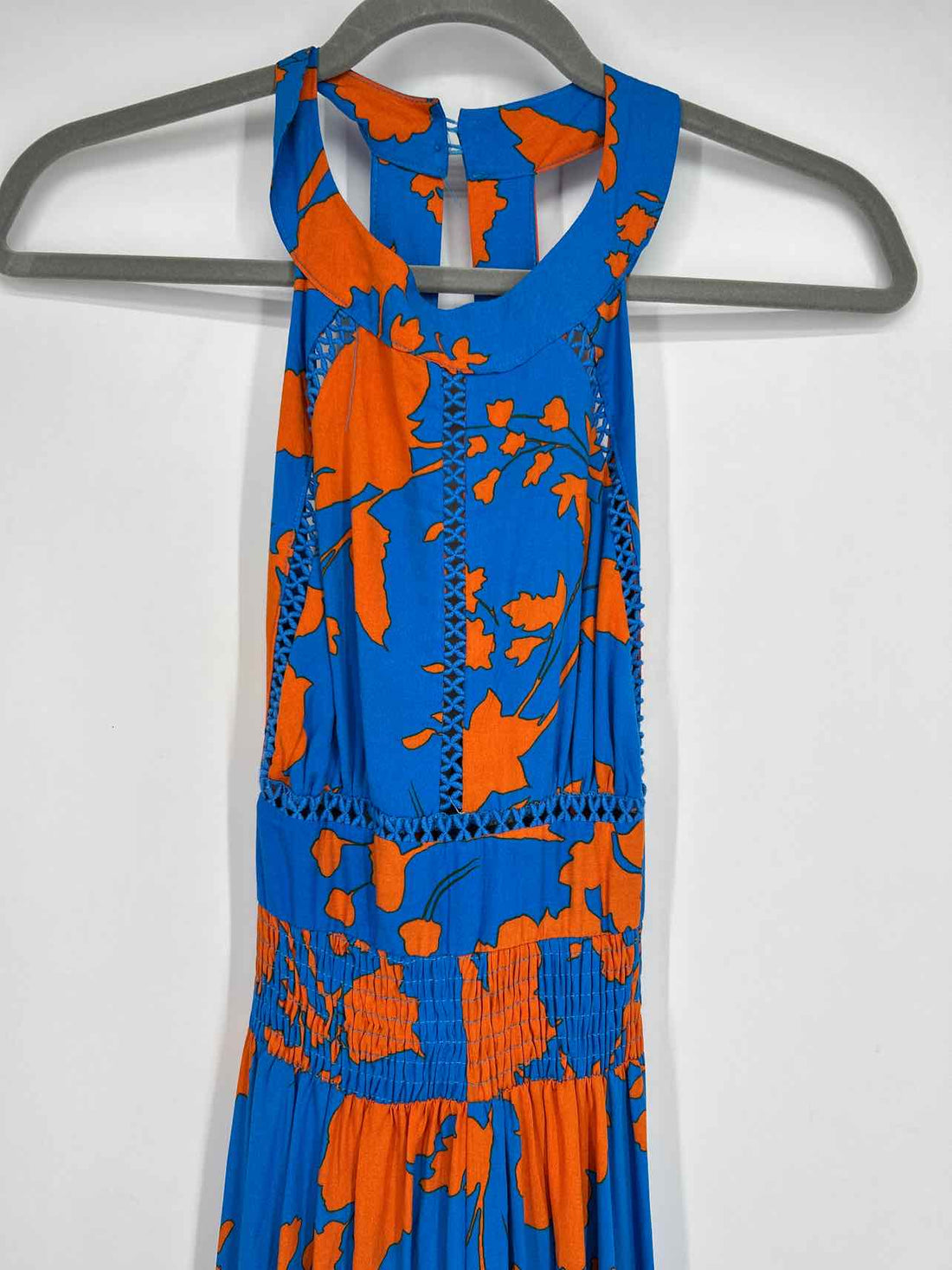 Able The Label Size S Blue & Orange Print NWT Dress