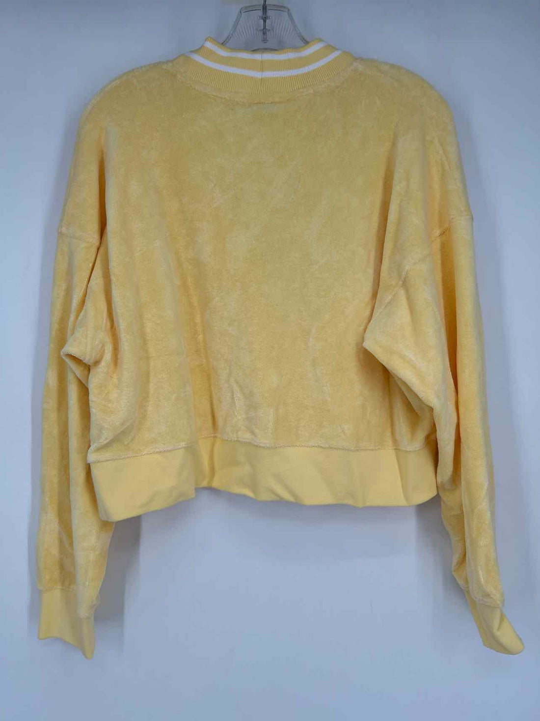 Joy Lab Size S Light Yellow Terry Active Jacket
