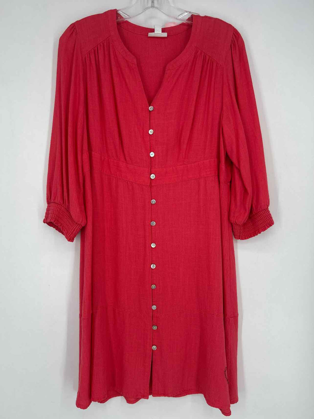 J Jill Size S Dark Pink Long Sleeve Dress