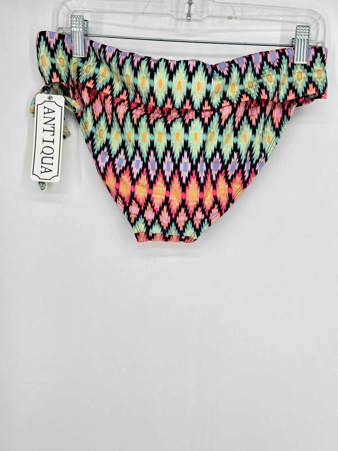 Antiqua Size M/XL Black Multi Color NWT Swimsuit 2 Piece