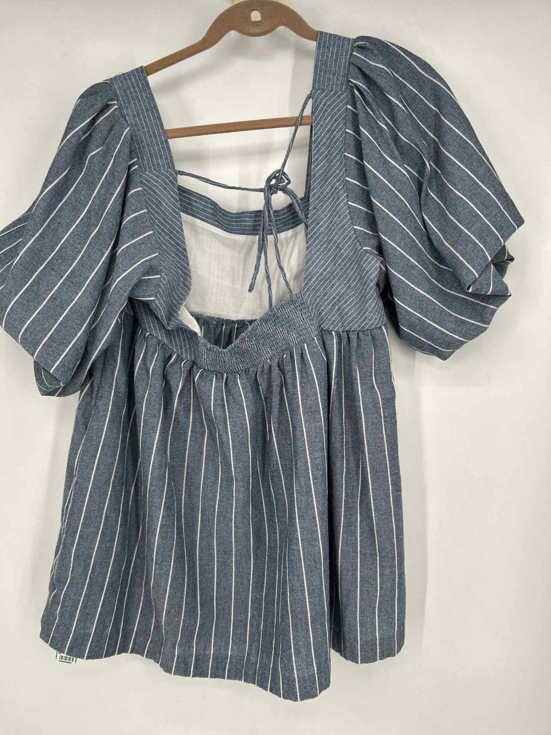 Free People Size M Navy & White Striped Dress