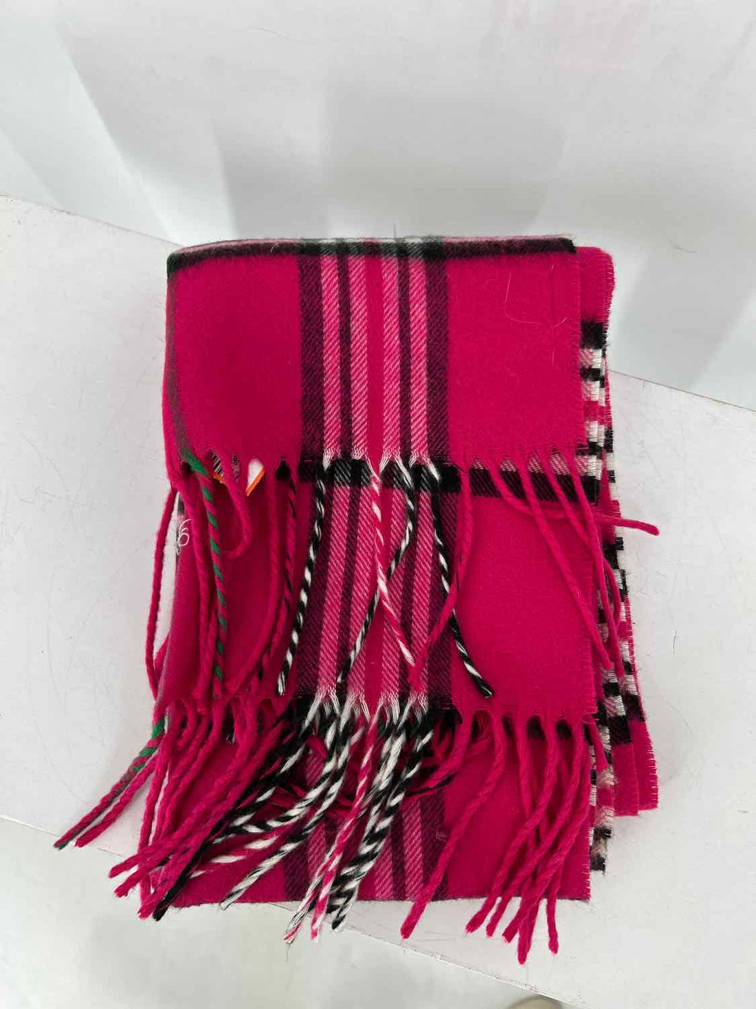Preston & York Hot Pink Plaid Scarves