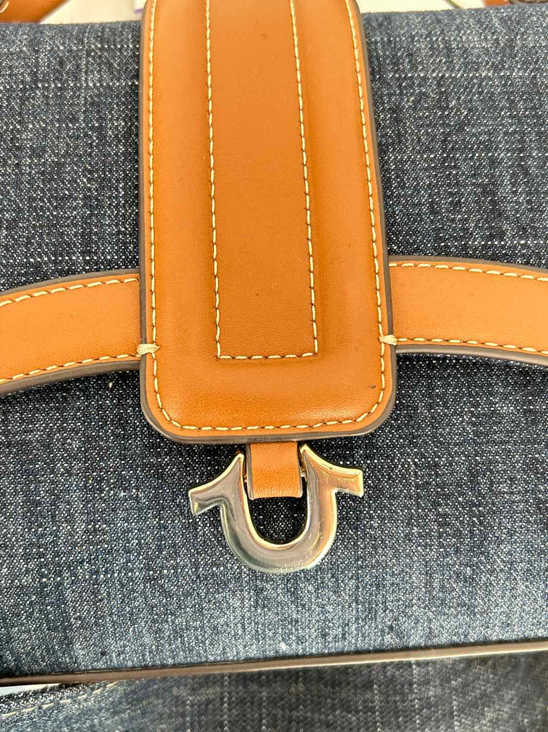 True Religion Denim Faux Leather Crossbody
