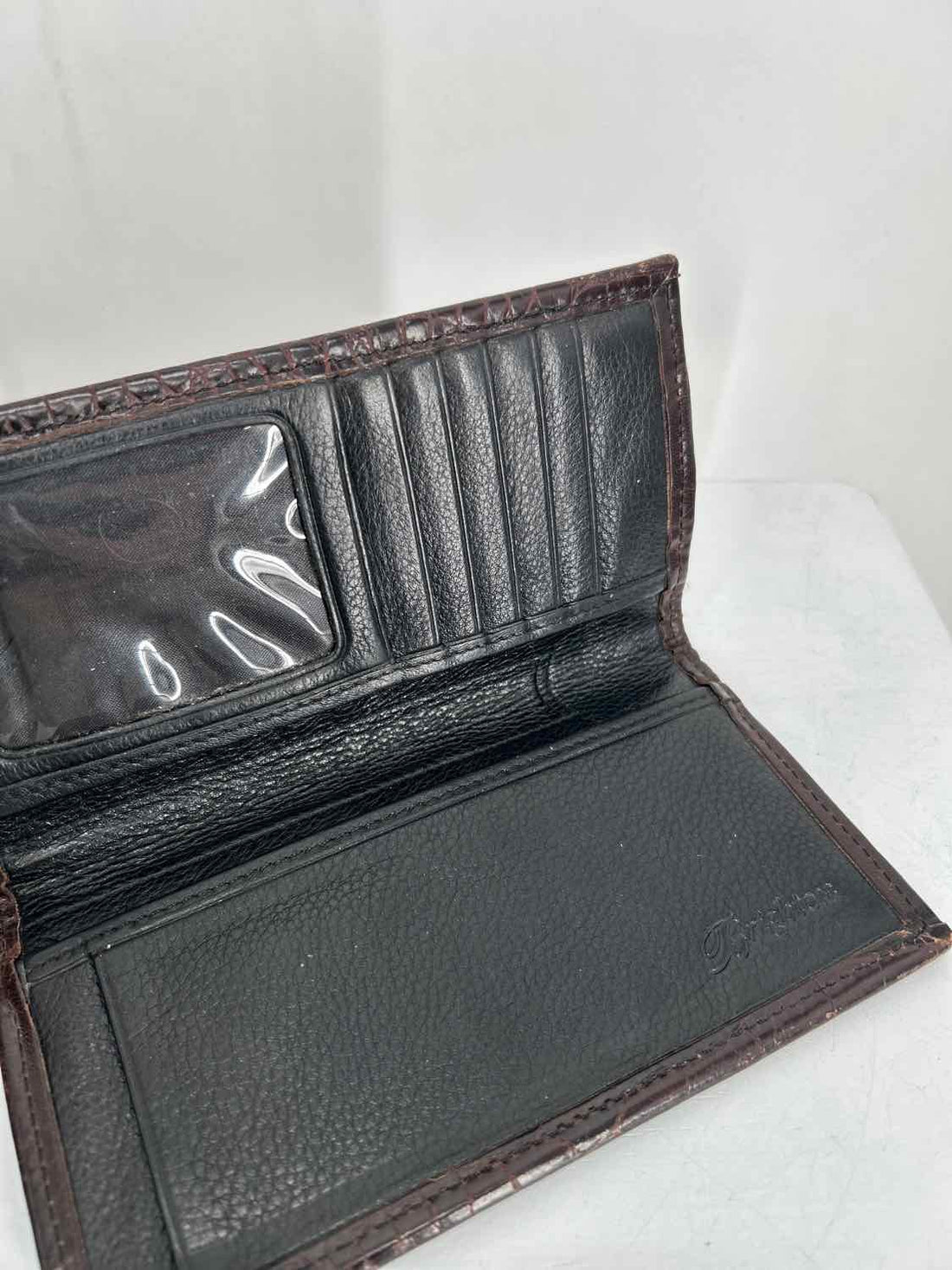 Brighton Dark Brown Woven Leather Wallet