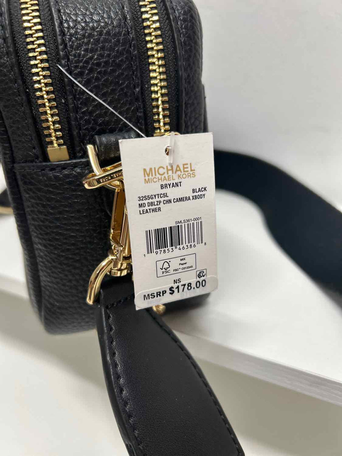 Michael Kors Black Leather NWT Crossbody