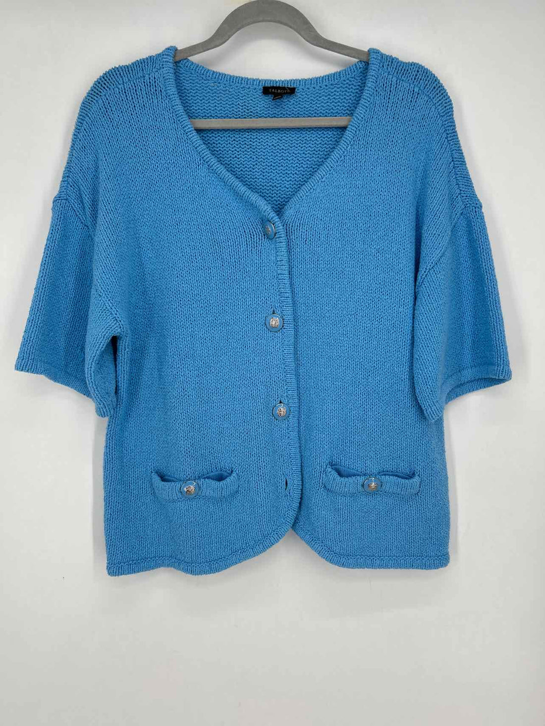 Talbots Size XL Blue Short Sleeve