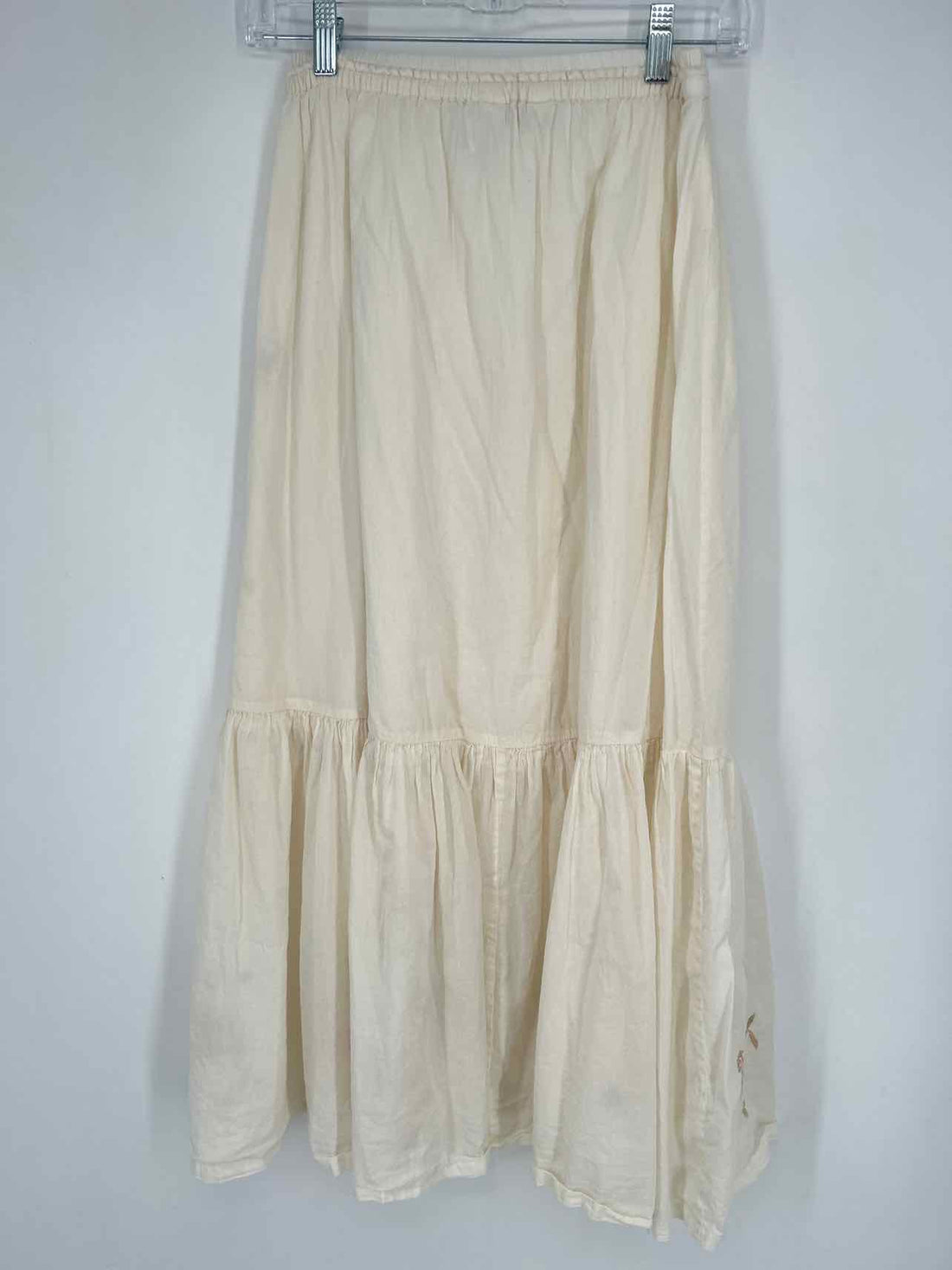 April Cornell Size XXS Cream Floral Embroidered Skirts
