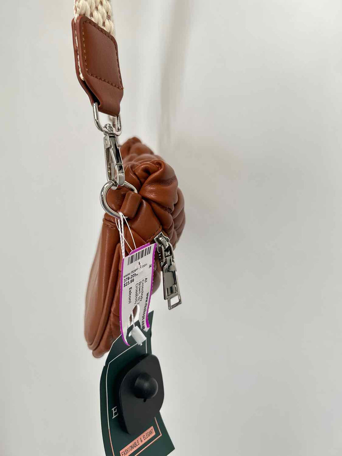 Eslcorri Brown Faux Leather NWT Crossbody