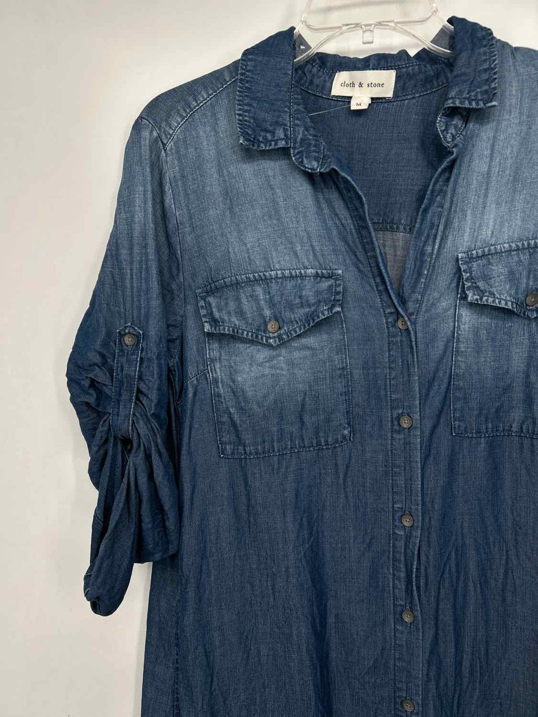 Cloth & Stone Size M Denim Long Sleeve Dress