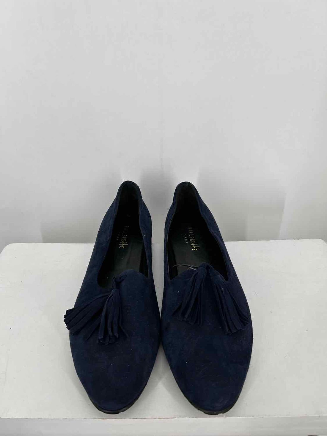 Ballerette Women Size 40 (9-9.5) Navy Genuine Leather Flats