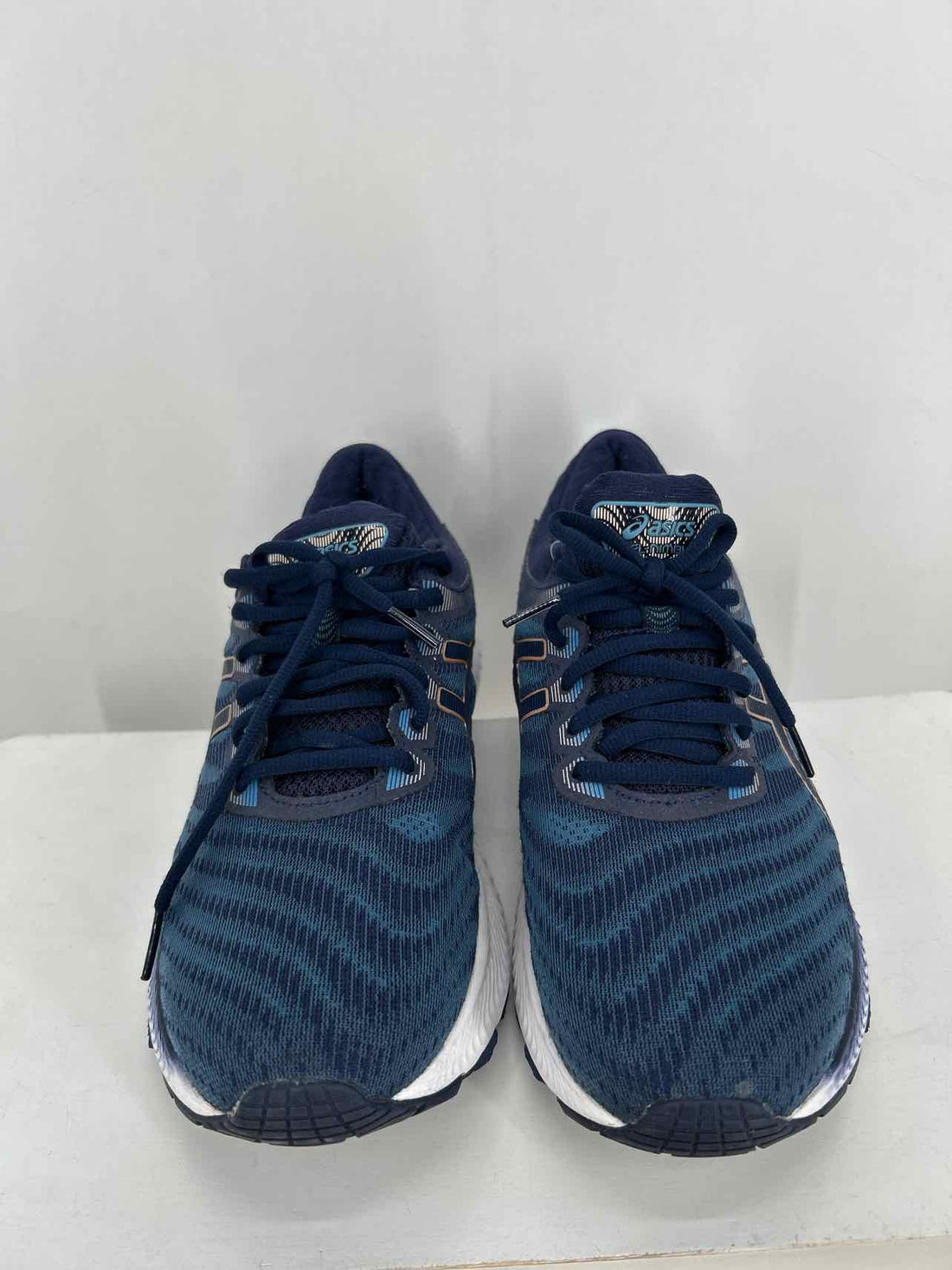 Asics Women Size 10.5 Navy Print Sneakers