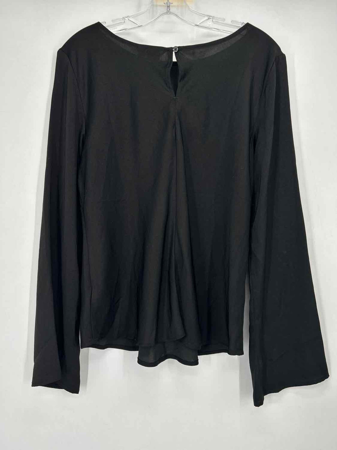 Gap Size M Black Satin Long Sleeve