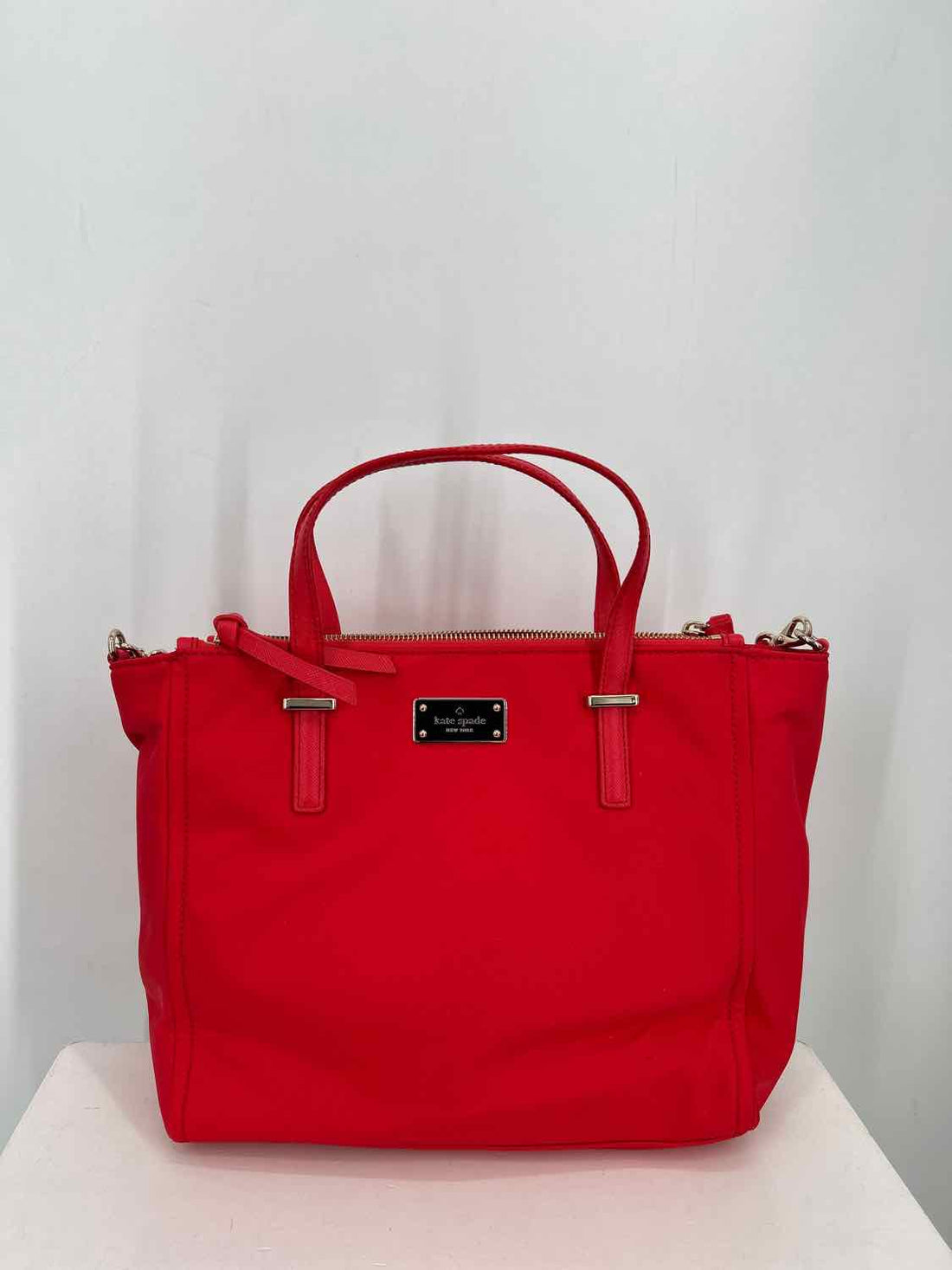 Kate Spade Red Nylon Satchel