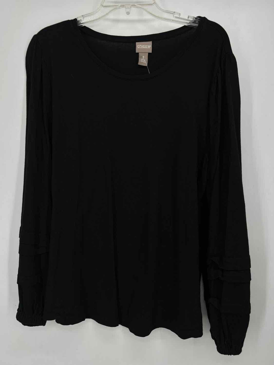 Chicos Size 3(XL) Black Long Sleeve