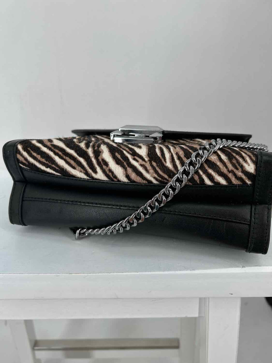 Michael Kors Zebra Leather/Calf Hair Excellent Condition Crossbody