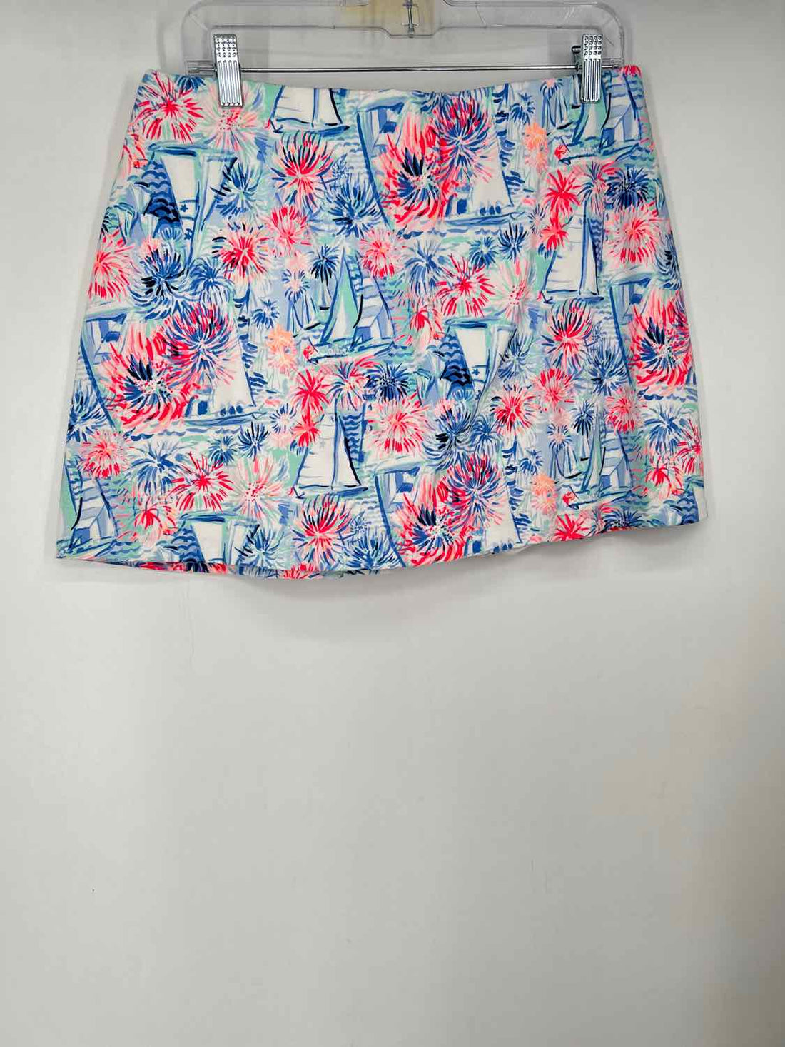 Lilly Pulitzer L Red & Blue Print Lilly Pulitzer Skort